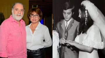 Tony Ramos e Lidiano Barbosa são casados há 58 anos - Reprodução/Instagram e Reprodução/TV Globo