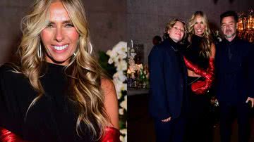 Adriane Galisteu impacta com look com luvas vermelhas em evento - Fotos: Andy Santana / Brazil News