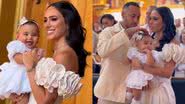 Bruna Biancardi e Neymar Jr no batizado da filha - Foto: Reprodução / Instagram
