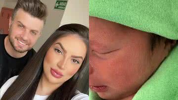 Conrado, Anna e o filho recém-nascido - Reprodução/Instagram