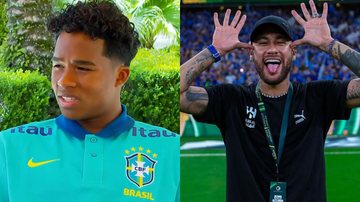 Endrick e Neymar Jr - Foto: Reprodução / TV Globo / Instagram; @alhilal