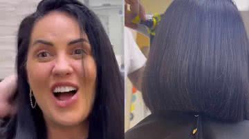 Graciele Lacerda choca ao cortar os cabelos - Reprodução/Instagram