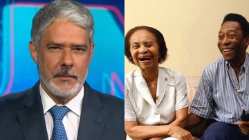 William Bonner, Celeste Arantes e Pelé - Foto: Reprodução / Globo / Instagram