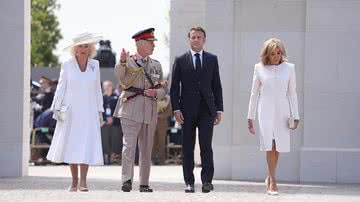 Rainha Camilla, Rei Charles III, Emmanuel Macron e Brigitte - Foto: Getty Images