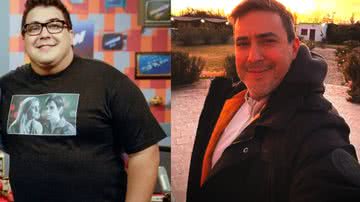 Apresentador Andre Marques, antes e depois - Foto: Reprodução/Globo/Instagram