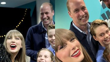 Taylor Swift, príncipe William e seus filhos - Foto: Reprodução / Instagram