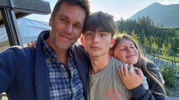 Tom Brady, Vivian e Benjamin Lake - Foto: Reprodução/Instagram