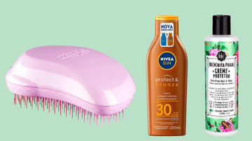 Protetor solar, escova de cabelo e outros produtos para curtir o verão - Reprodução/Amazon