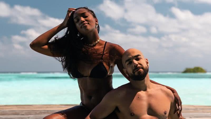Iza e Sérgio Santos surgem juntinhos nas Maldivas - Reprodução/ Instagram