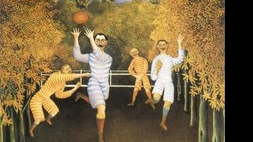 Os Jogadores de Rugby, óleo sobre tela (100,5 x 80,3 cm), de 1908: alegria, simplicidade e natureza exuberante em tons outonais. Museu Guggenheim, Nova York, Estados Unidos. - ARQUIVO ALPHABETUM