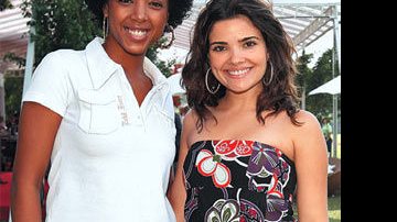 A cantora <b>Negra Li</b> e a atriz <b>Vanessa Giácomo</b> prestigiam o 1o One Day Polo Caras, que reúne 600 convidados na Sociedade Hípica Paulista, em São Paulo.