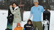 Snowboard é o esporte preferido da família Garcia no inverno. Em Chillán, à convite de CARAS, Márcio e Andréa ensinam as crianças a deslizar na montanha