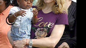 Madonna e David Banda em Malawi
