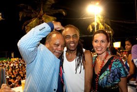 SALVADOR: Quincy Jones festeja em Salvador... - Lincoln Iff