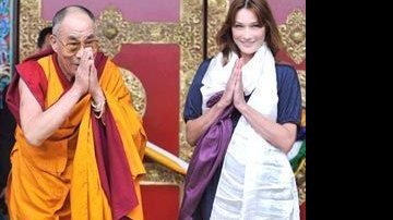 Carla Bruni ganha presente de Dalai Lama... - Reuters