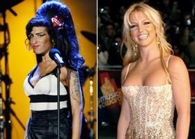 Amy Winehouse e Britney Spears estão em 1º... - Reuters e AFP