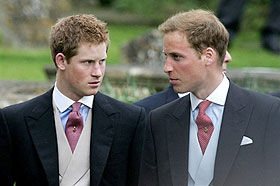 Príncipes Harry e William pedem... - Foto: AFP