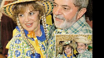 O presidente e sua mulher receberam 50 convidados na festa verde-e-amarela na Granja do Torto.