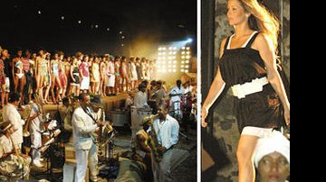 Entre modelos, músicos e figurantes, mais de 200 pessoas dividiram a cena na mostra fashion realizada pelo Shopping Iguatemi de Salvador.