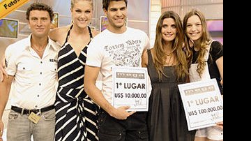 Eli Hadid, Ana, e Isabella Fiorentino com Marcelo e Luciana