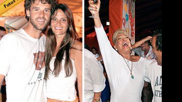 Gustavo Kuerten e Letícia Böttcher, em Florianópolis e a estrela do SBT saúda 2007 com o sobrinho Cláudio Pessutti na festa do Iate Clube de Santos, na sede de Angra dos Reis (RJ), uma das mais badaladas do Brasil