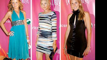 Atletas arrasam com produções ousadas na festa do Aberto Sony Ericsson de tênis, em Miami, nos EUA. Daniela Hantuchova, Maria Sharapova e Nicole Vaidisova