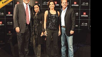 O casal Sergio e Sandra Habib com Narcisa Tamborindeguy e Kiefer Sutherland