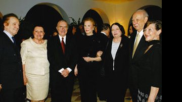 Portella, o casal Sarney, d. Lily, Nélida, o vice José Alencar e a mulher, Mariza. - Ivan Faria