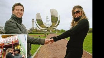 O piloto de Stock Car e a modelo Fernanda Boechat no Caminito e na Plaza de Las Naciones Unidas, na romântica capital portenha - DUDA BAIRROS