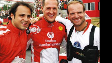 Massa, Schumacher e Barrichello - FERNANDO WILLADINO