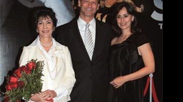 Marcello Coltro, VP da MGM, recebe Marília Pêra e Daniela Escobar. - Bruno Barriguelli/ BAR e Welton de Lima Costa