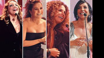 As vitoriosas Ana Carolina,Maria Rita, Vanessa e Ivete,que foi à festa sem Felipe Simão. - André Durão e George Magaraia