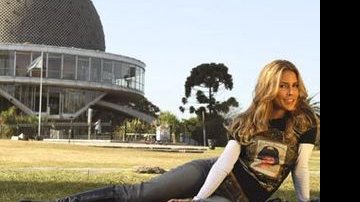 Em Buenos Aires dias antes da batida de carro que vitimou o amigo Thiago Barbarisi, Cibele Dorsa visitou o planetário. - Martin Gurfein