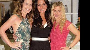 No Projac, Rio, o encontro das "três irmãs" que batizam a nova trama das 7. - Ivan Faria
