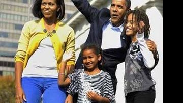 Michelle Obama: Combinação particular de cores - AFP