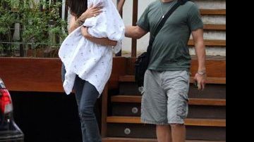 Matthew McConaughey e Camila Alves deixam restaurante - Alexandre Souza/AgNews