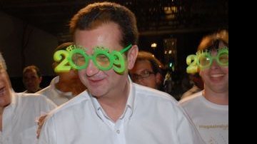 O prefeito de São Paulo, Gilberto Kassab, em clima de Ano Novo - Julian Marques / AgNews