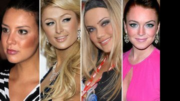 Camila Rodrigues, Paris Hilton, Ellen Rocche e Lindsay Lohan - Agnews e Reprodução