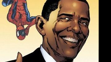 Barack Obama em HQ ao lado do Homem-Aranha - Reprodução