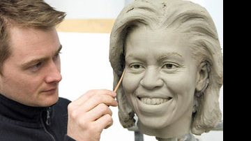 Michelle Obama em molde de argila - REUTERS