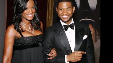 Tameka Foster e o cantor Usher, em foto de 2007 - Ethan Miller/Getty Images
