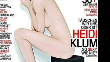 Heidi Klum nua em capa de revista alemã - Reprodução
