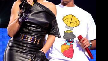 Chris Brown e sua namorada, Rihanna - Getty Images