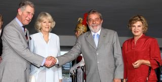 Presidente Lula, Príncipe Charles e suas mulheres, Marisa Letícia e Camilla Parker - Ricardo Stuckert / PR