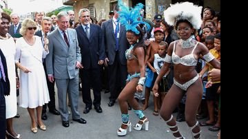 Benedita da Silva, Príncipe Charles e Camilla Parker no Rio - Getty Images