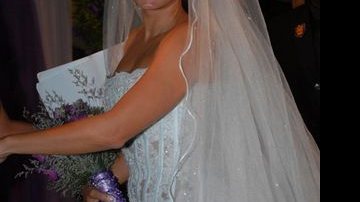 Mônica Carvalho surge exuberante em seu casamento - Tony Andrade/AgNews