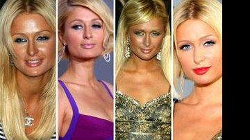 Os diferentes looks de Paris Hilton - Getty Images e Reprodução