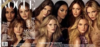 As top faces segundo a Vogue America - Reprodução capa