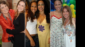 Regina Duarte e Gabriela Duarte, Giovana e a mãe, Daniela Mercury, e Wanessa Camargo e a mãe, Zilú