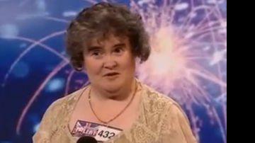 Susan Boyle da primeira vez que apareceu em público - Reprodução/Youtube